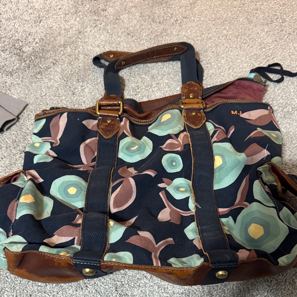 Marc Jacobs Floral Canvas Tote Bag